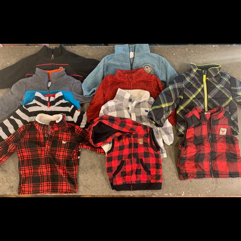12 Month Boys Jackets/ Fleece Pullovers